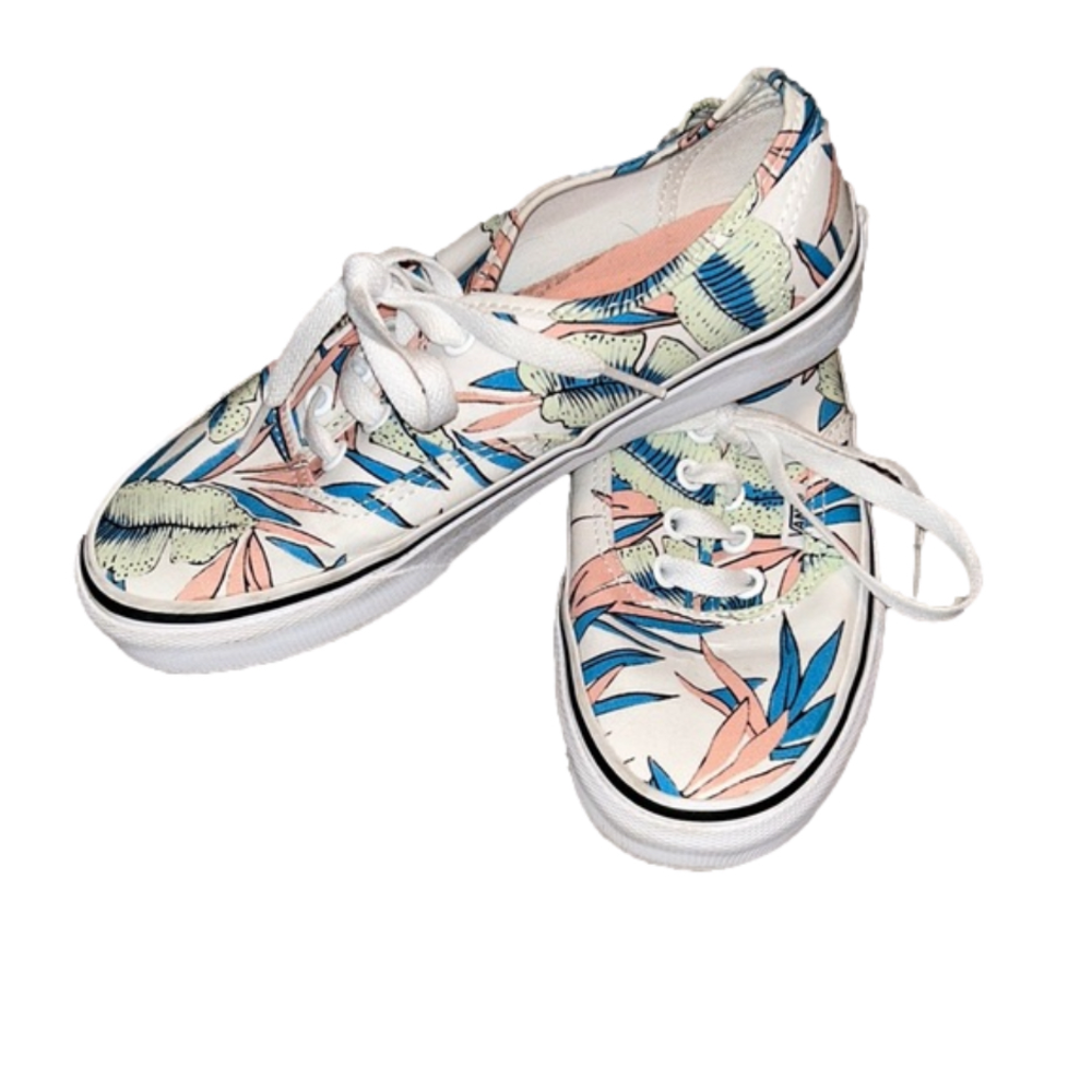 Vans Tropical Leaves Canvas Sneakers 4.5